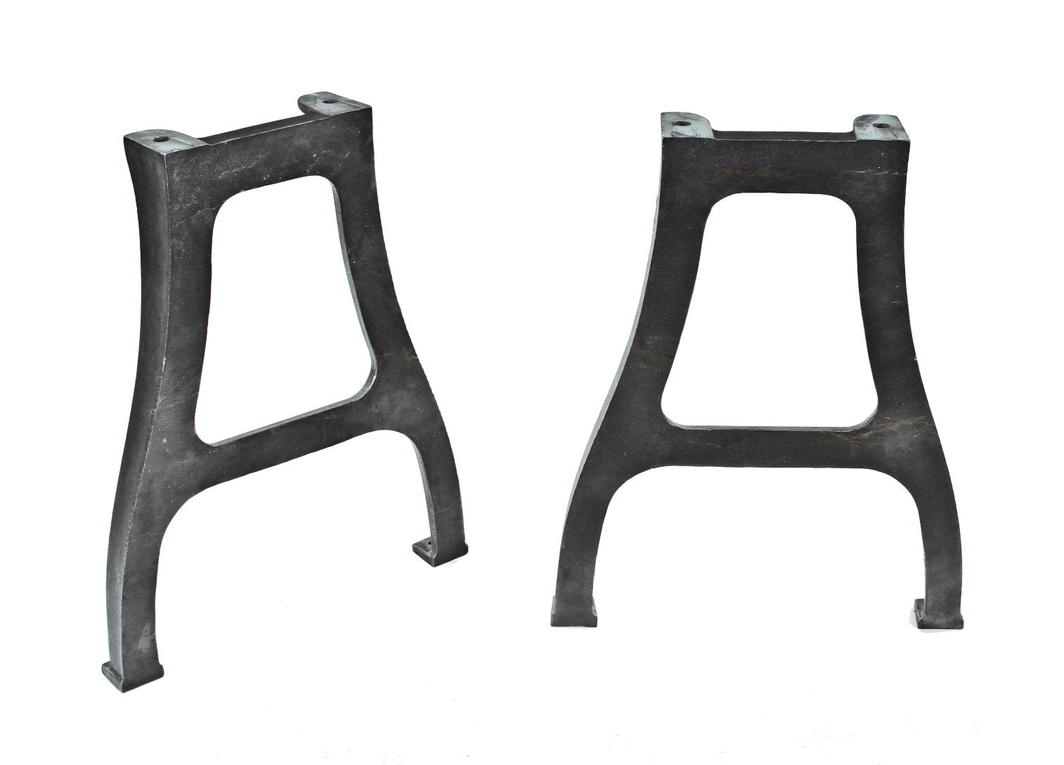 matching set of heavy duty antique american industrial refinished cast iron factory arbor press machine shop legs or bases