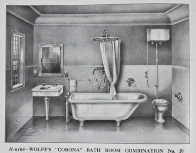 rare and remarkably intact early 20th century illustrated l. wolff mfg. company residential and commercial plumbing goods hardbound trade catalog