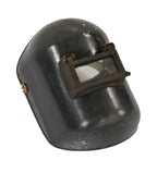 c. 1950's american industrial chicago factory machine shop welding helmet with original and intact flip-top eye shield