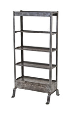 rare early 20th century freestanding antique industrial corner store refinished angled iron beech-nut confectionery display stand