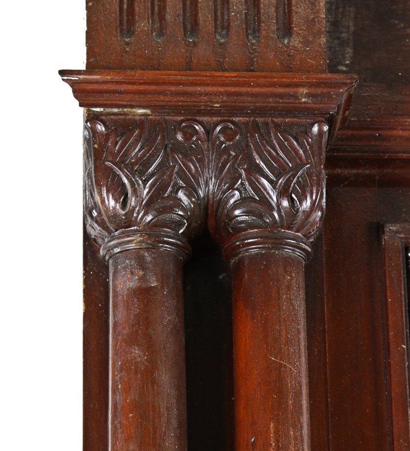 massive late 19th century original antique american victorian era chicago mansion solid mahogany wood pier mirror or console