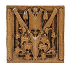 exceptionally well-designed c. 1930's american "sullivanesque" style slip glaze george grant elmslie-designed terra cotta panel