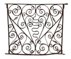 truly exceptional all original 19th century american victorian era ornamental wrought iron exterior residential window guard