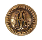 fanciful late 19th century original nicely aged interior lexington hotel guestroom monogrammed doorknob comprised of bronze
