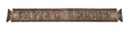 original early 20th century oversized single-sided copper-plated cast iron interior chicago bank building "paying teller" plaque