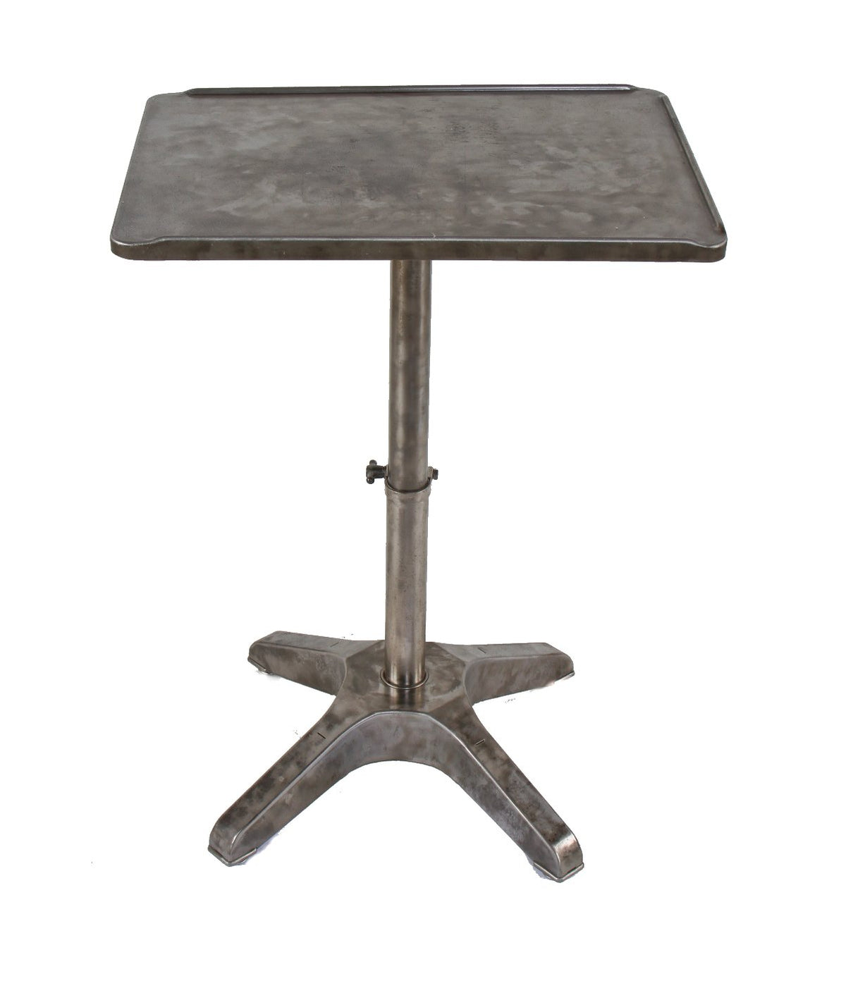 fully adjustable c. 1930's american industrial pressed and folded steel factory office typewriter or adding machine stand