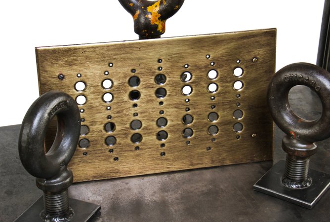 rare c. early 20th century original oversized chicago athletic association building horizontal push button plate for 14 switches