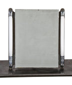 early 1940's original and intact built-in or recessed chicago athletic club building guestroom medicine cabinet with fluorescent side lights