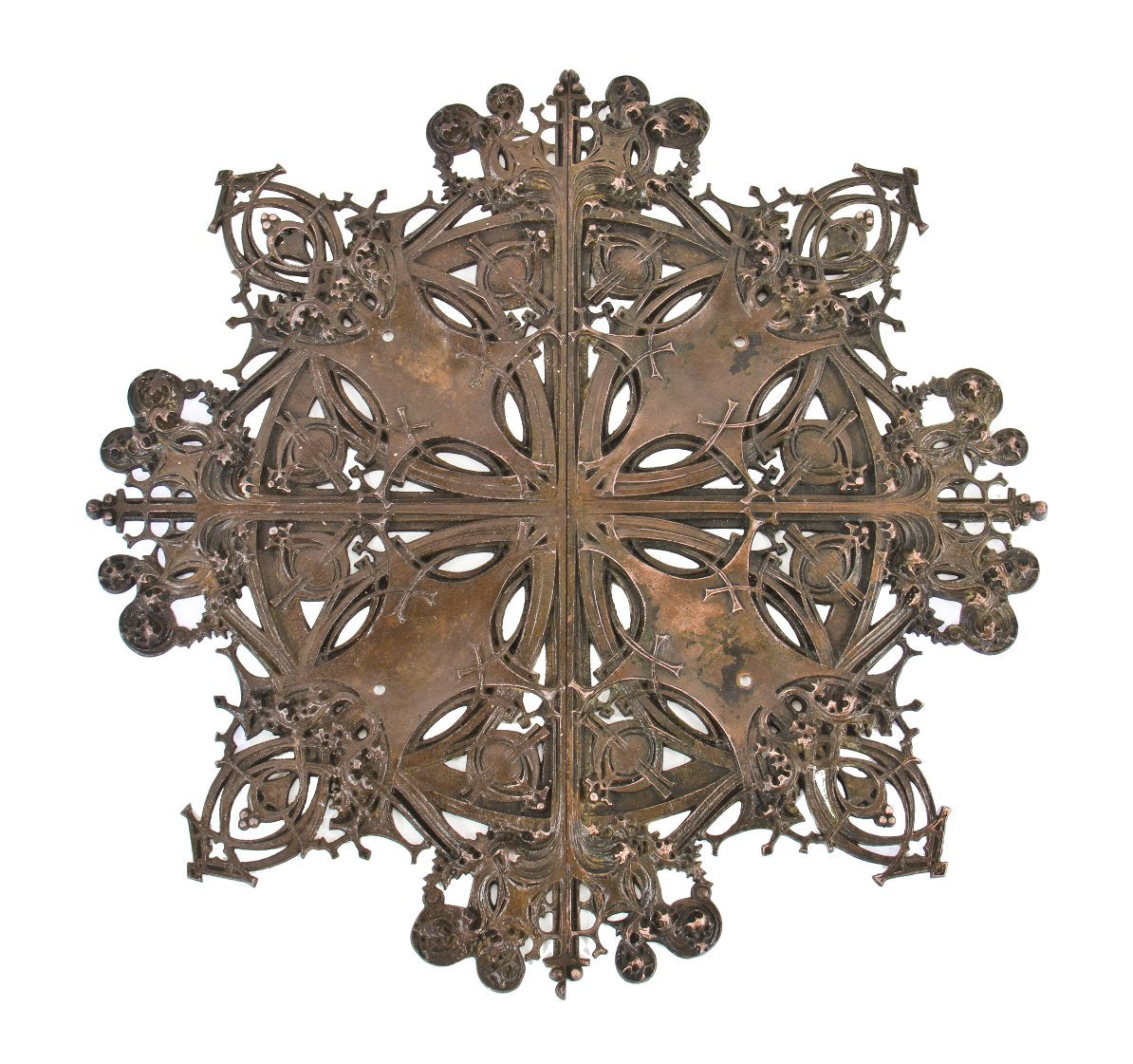 all original museum-quality late 19th century louis h. sullivan designed bronze-plated schlesinger & mayer building elevator door medallion