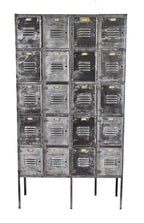 c. 1915-20 giant-sized freestanding american industrial "durand" cold-rolled steel steel chicago athletic club compartmentalized locker unit