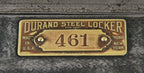 c. 1915-20 giant-sized freestanding american industrial "durand" cold-rolled steel steel chicago athletic club compartmentalized locker unit