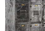 c. 1915-20 giant-sized freestanding american industrial "durand" cold-rolled steel steel chicago athletic club compartmentalized locker unit
