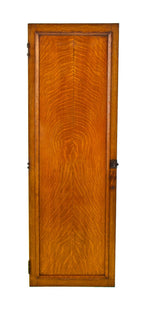 reinforced early 20th century solid quartered oak wood chicago athletic association building cabinet door with original varnished finish