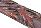 late 19th century hand-carved solid mahogany wood richardsonian romanesque style chicago athletic club billiard room molding