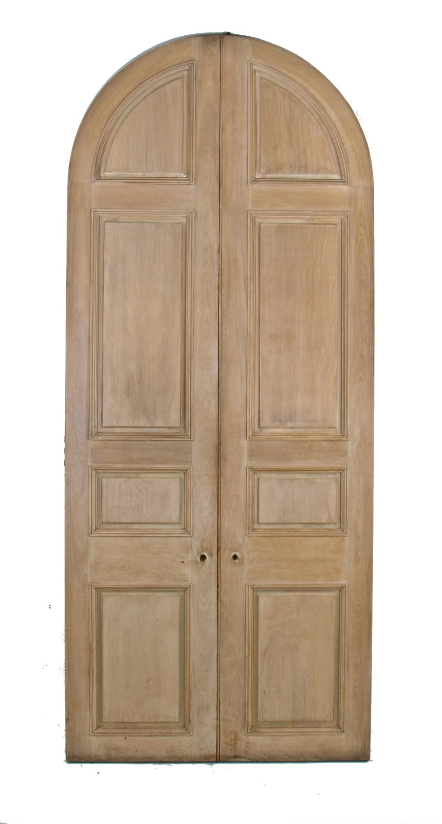 matching set of massive original c. 1929 allen loeb mansion interior lightly stained arched or round top paneled pine wood doors