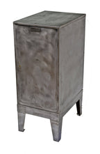 all original c. 1920's american industrial freestanding "addressograph" rubber stamp storage cabinet with green leatherette top