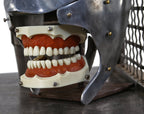 all original and completely intact late 1930's american medical dental instructional phantom head with detachable articulating "dentoform"