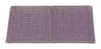 two original early 20th century american frank lloyd wright-designed "sun-purple" ornamented luxfer prism tiles