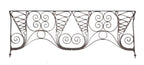 late 1880's museum-quality elegantly designed hand-wrought and riveted joint auditorium theater iron grille