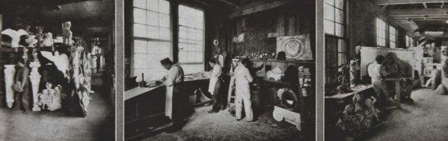 late 1890's original and intact antique american interior residential varnished oak wood double-sided ornamented arched passage header panel with gesso laurel wreaths and ribbons