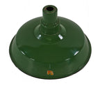 c. 1930's original american industrial green porcelain enameled cold-rolled steel factory pendant light replacement reflector or shade