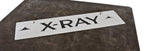 rare c. 1920's original single-sided hanging interior white opalescent glass hospital radiology department "x-ray" sign with black lettering