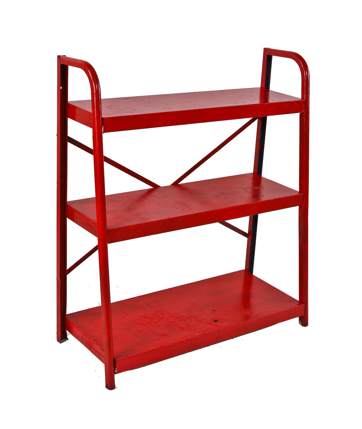 late 1940's original american industrial pressed and folded red painte ...