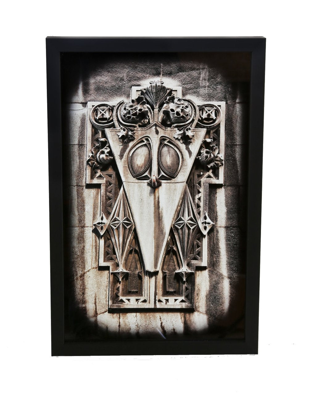 limited edition large format digital print entitled "gardenesque" with black enameled custom-built wood frame with clear plate glass