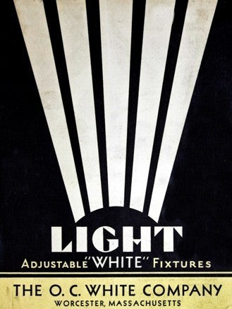 completely refinished all original early 20th century antique american patented o.c. white wall-mount fully adjustable articulating task lamp with green porcelain deep bowl shade