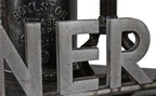 c. 1950's partially intact  american industrial reinforced cast aluminum interior general motors dealership showroom sign