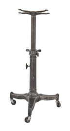 original fully adjustable c. 1920's american industrial factory office stenographer's typewriter stand with three-legged base