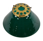 original early 20th century antique american industrial factory office interior pendant or drop light conical-shaped emerald green cased glass replacement shade