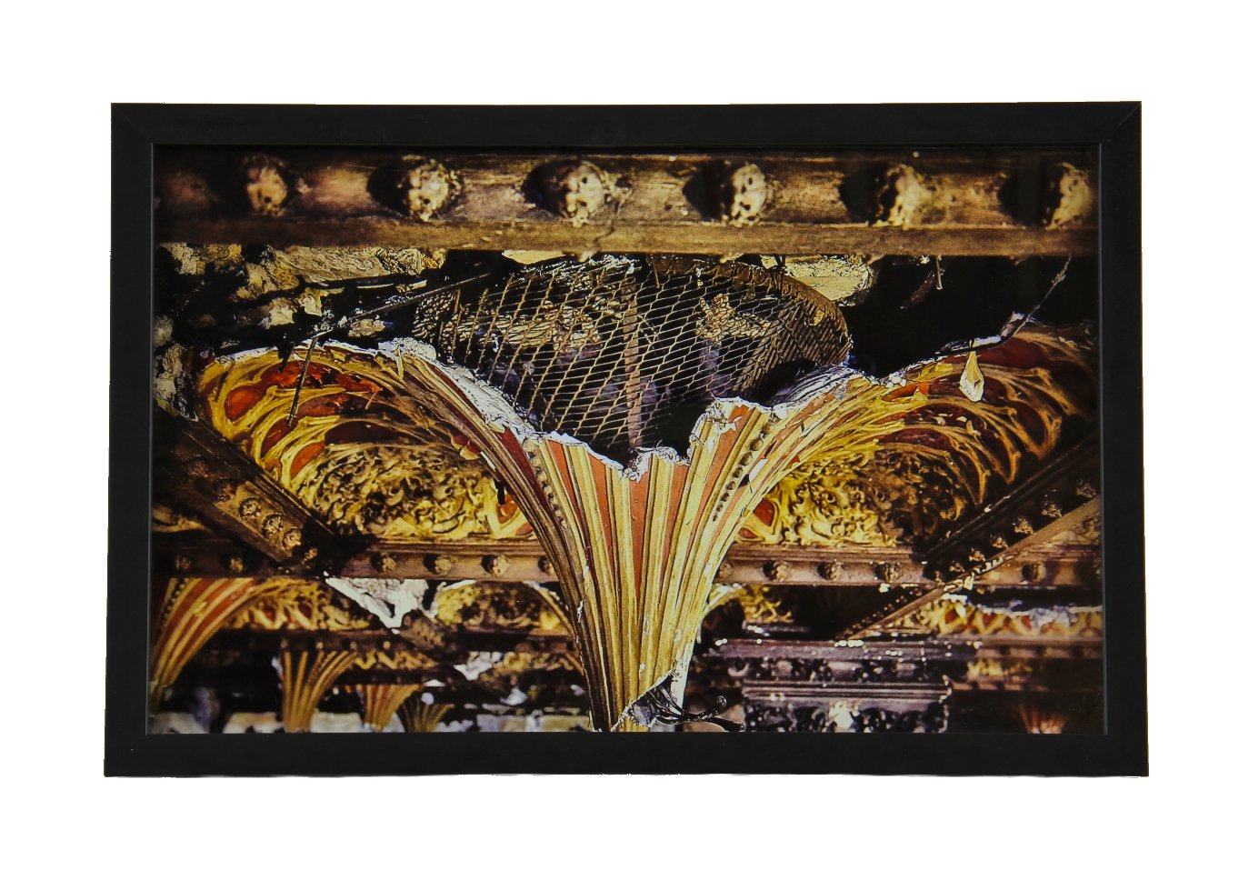 limited edition medium-sized format digital print entitled "chicago athletic club" with black enameled custom-built wood frame