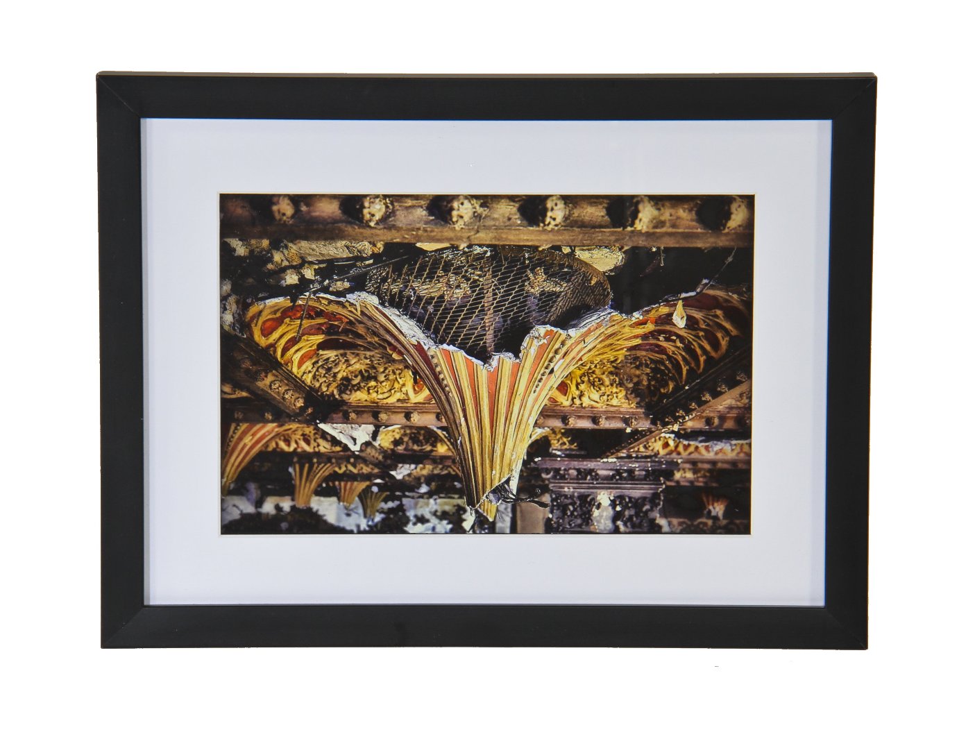 limited edition framed and matted digital print entitled "chicago athletic club" on metallic photo paper with black enameled custom-built wood frame