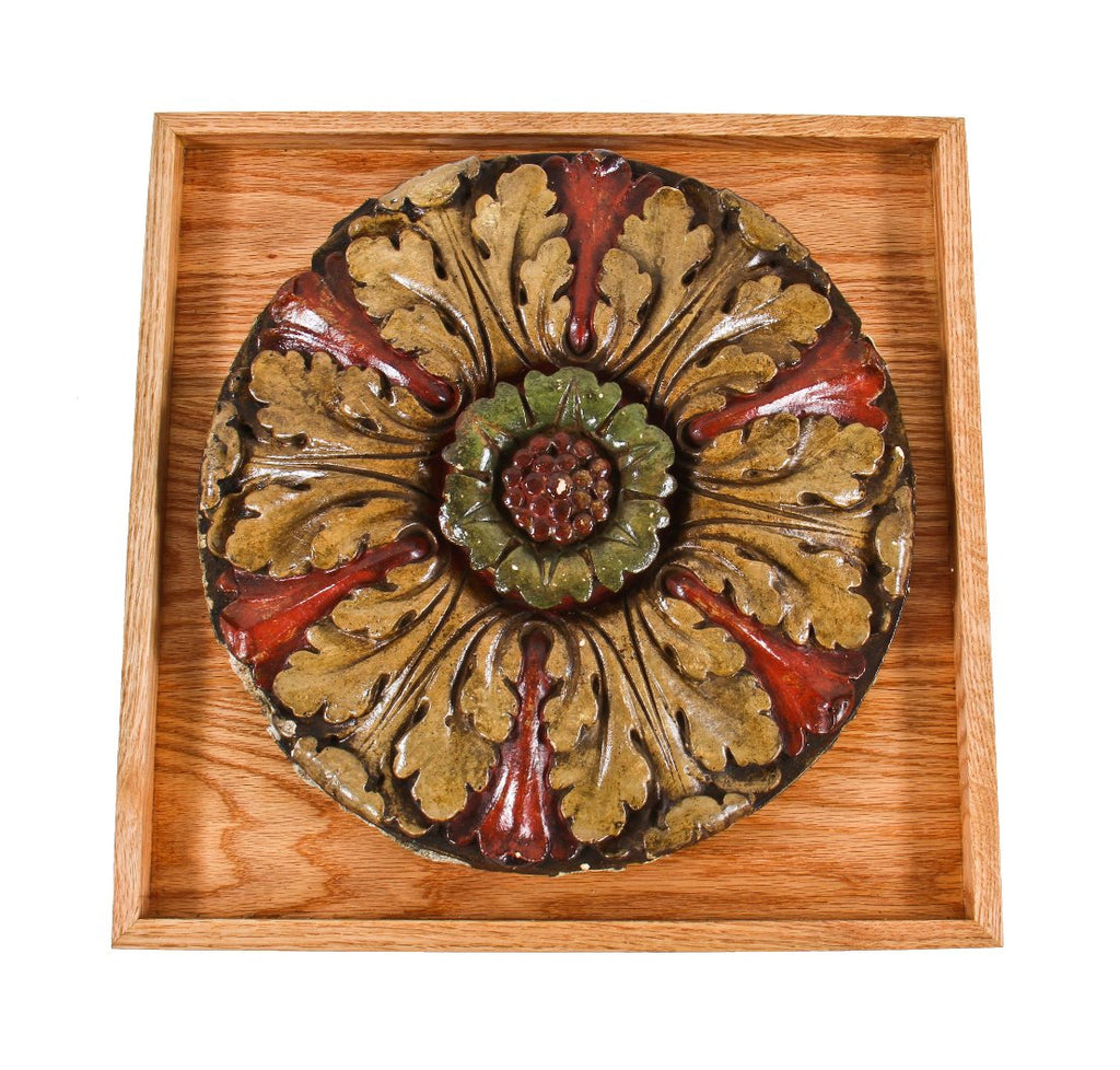 remarkably intact late 1920's american antique interior lawndale theater auditorium ornamental polychromed plaster ceiling medallion