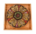 remarkably intact late 1920's american antique interior lawndale theater auditorium ornamental polychromed plaster ceiling medallion