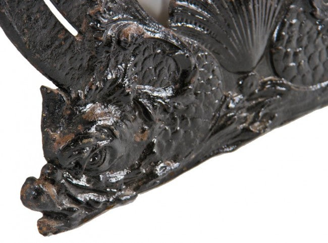 one of two largely intact late 19th century original black enameled downtown chicago fisher building ornamental cast iron elevator floor indicator panel