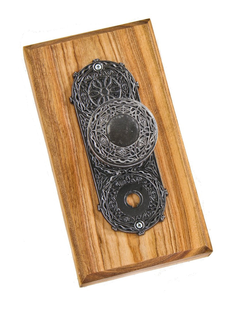 hard to find original c. 1894-5 antique american chicago stock exchange building interior utility door backplate and matching doorknob