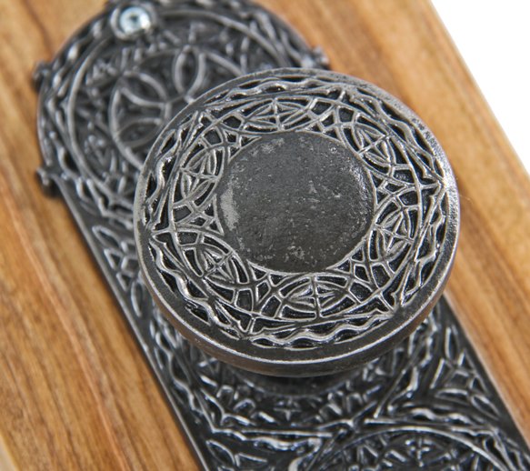 hard to find original c. 1894-5 antique american chicago stock exchange building interior utility door backplate and matching doorknob