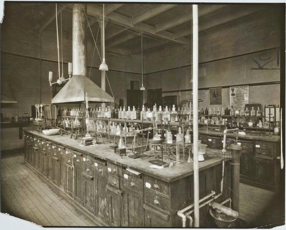 single c. 1920's original american embossed letter chemistry lab silver nitrate clear glass reagent bottle with topper