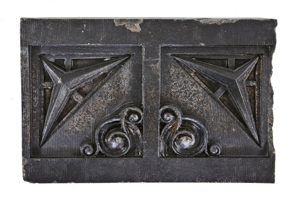 early 20th century original historically important michael reese hospital "old main" speckled terra cotta sill course panel