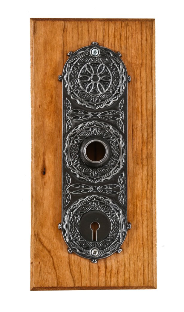 rare 19th century american louis h. sullivan-designed chicago stock exchange interior office passage door backplate or escutcheon