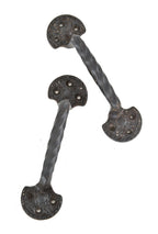 matching 19th century ornamental cast iron chicago stock exchange interior oversized window handles or pulls with original bower-barff finish