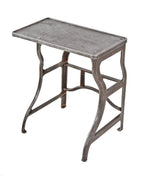 original c. 1920's american industrial refinished cast iron and steel stationary factory office addressograph machine base