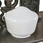 single early 1900s antique american interior reliance office building white opalescent glass replacement pendant shade