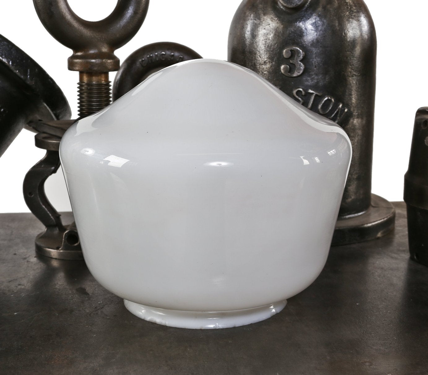 single original interior reliance commercial building hallway pendant light fixture school house style replacement shade or globe