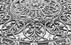 completely intact early 20th century refinished interior residential patented floor register or heating vent with rotating center