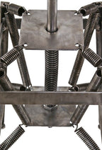 highly sought after c. 1930's american antique medical patented no. 421 "set-ezy" dental stool with unique spring suspension seat