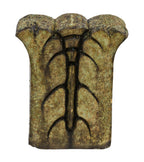 original late 1920's american art deco style exterior richman brother department store building cornice or roofline acthanus leaf green glazed terra cotta ornament
