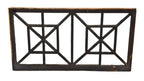 unusual oversized 19th century largely intact painted pine wood single fixed sash window or skylight panel salvaged from a chicago police department jail or holding station